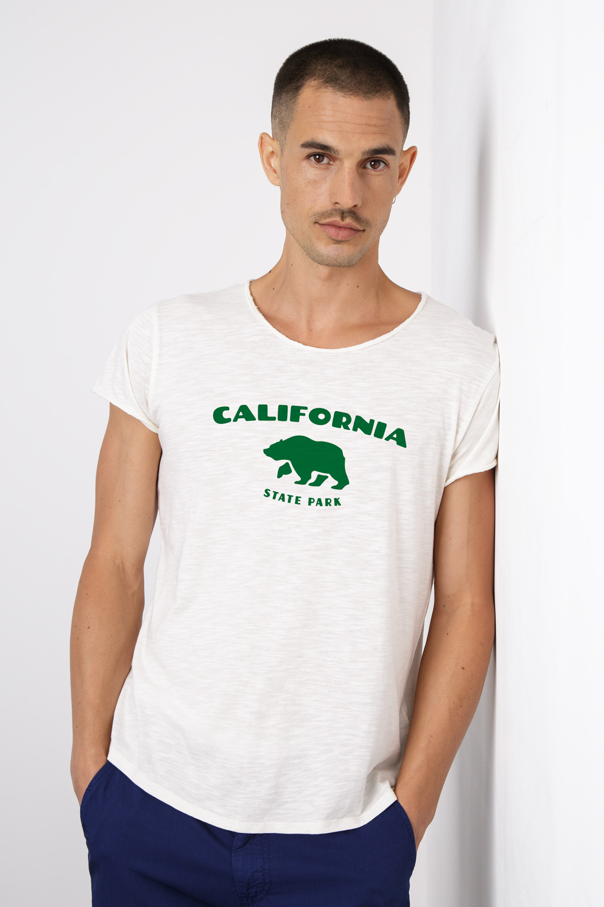 Photo de STOP Tshirt coton flammé CALIFORNIA STATE chez French Disorder