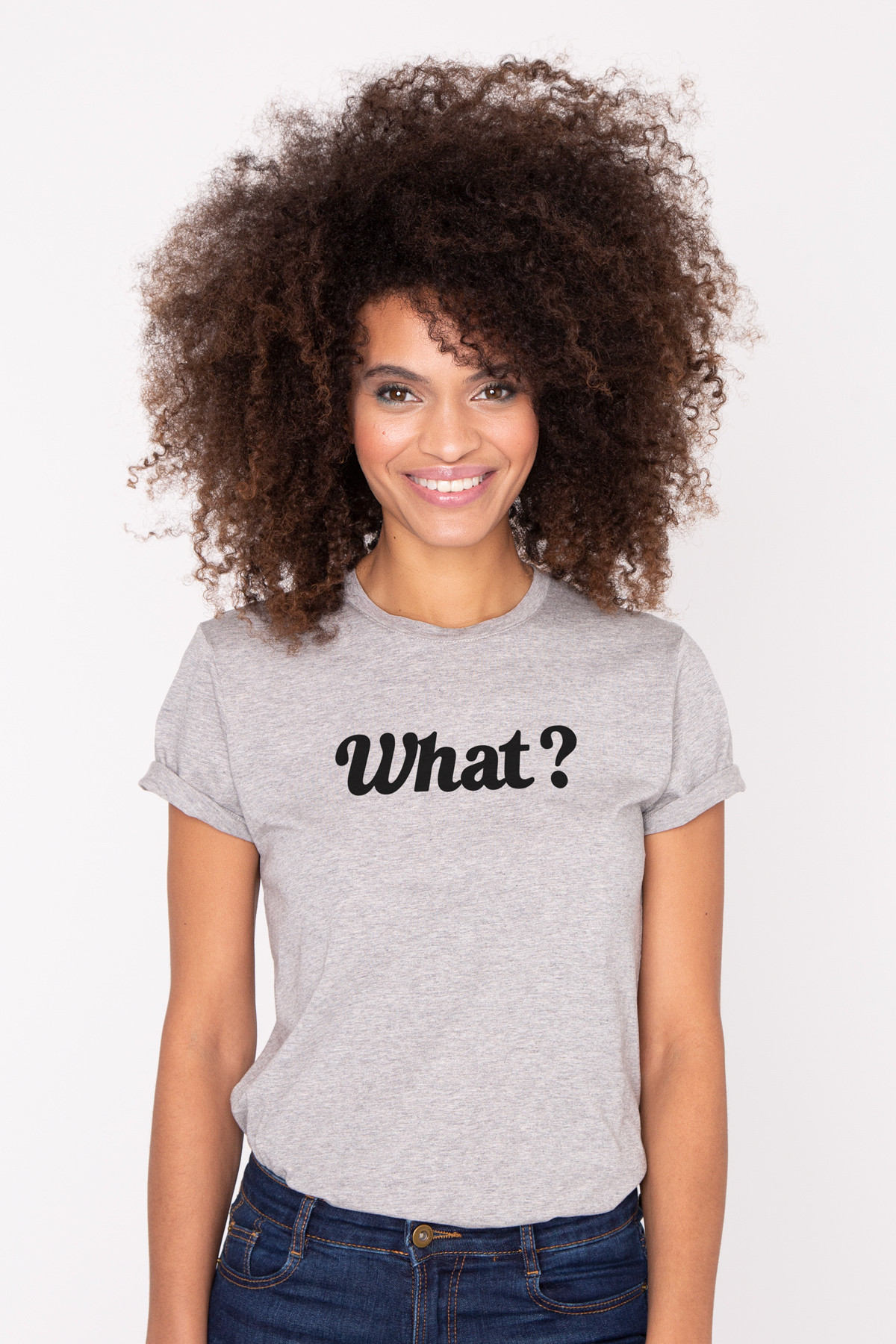 Photo de T-SHIRTS COL ROND Tshirt WHAT ? chez French Disorder