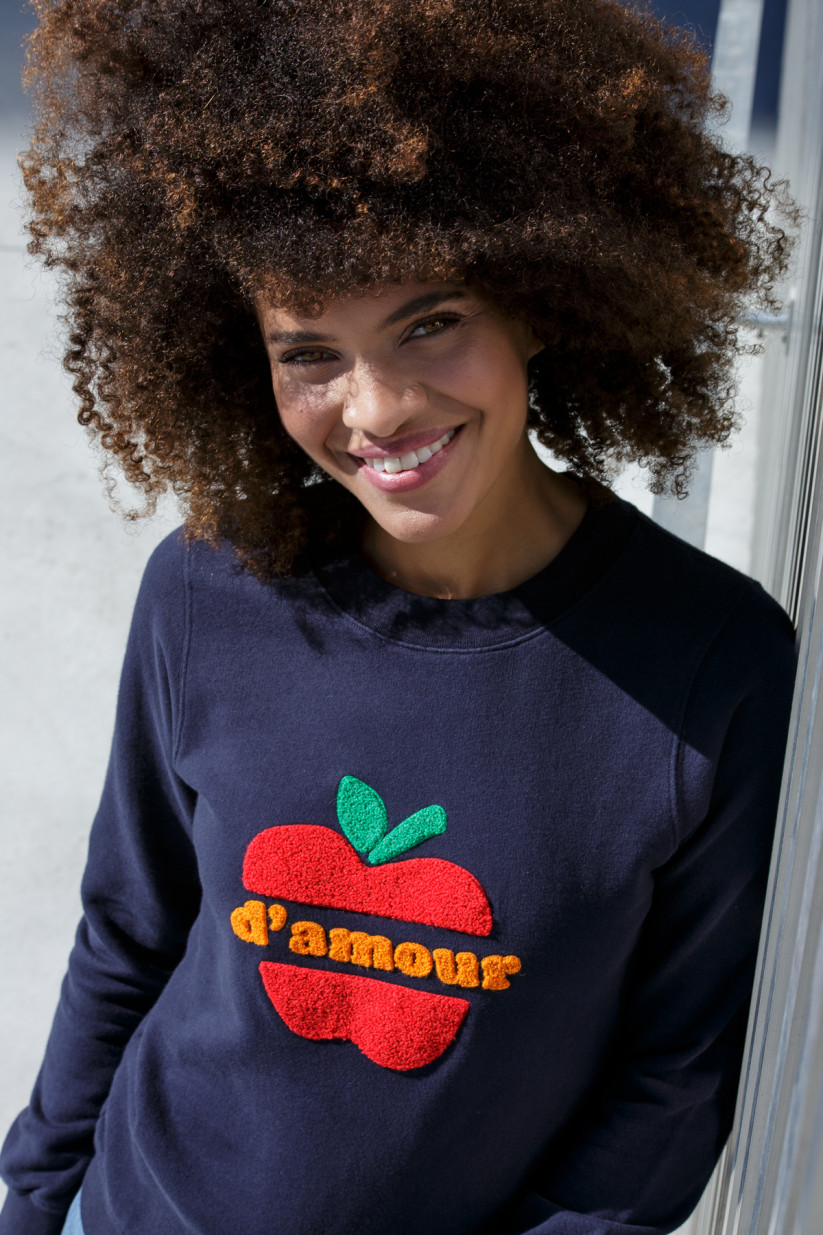 Sweat Jenny POMME D'AMOUR (Broderie)