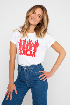 Photo de T-SHIRTS COL ROND Tshirt HOT SALSA chez French Disorder