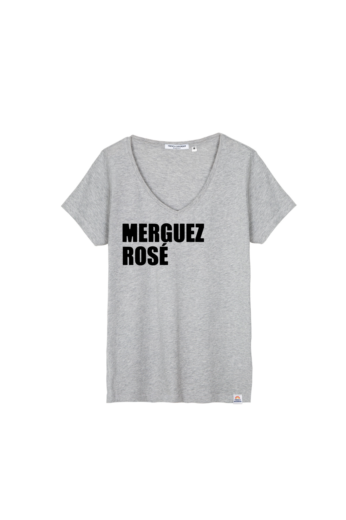 Photo de T-SHIRTS COL V Tshirt MERGUEZ ROSE chez French Disorder