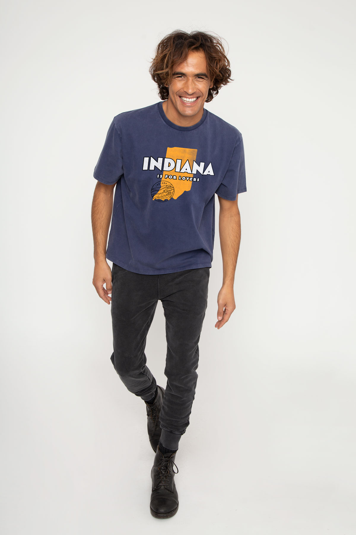 Tshirt Mike Washed INDIANA (Print)