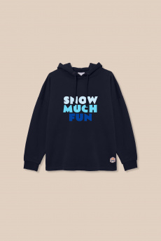 Hoodie Nael SNOW MUCH FUN