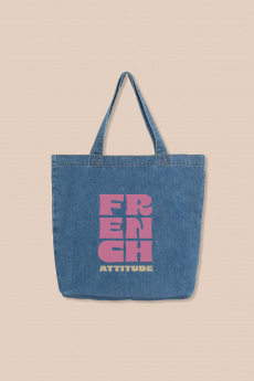 Tote Bag Denim FRENCH ATTITUDE