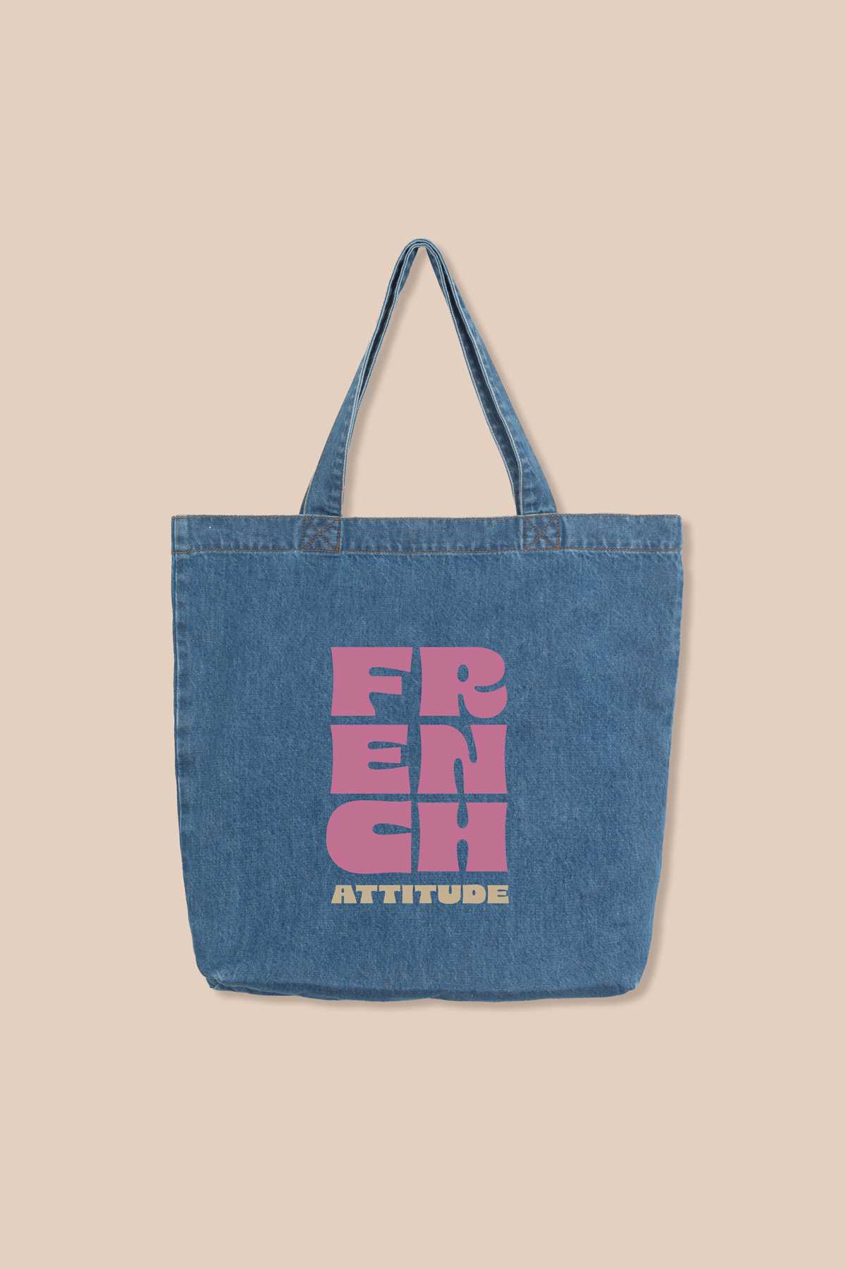 Tote Bag Denim FRENCH ATTITUDE