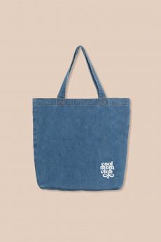 Tote Bag Denim COOL MOM CLUB
