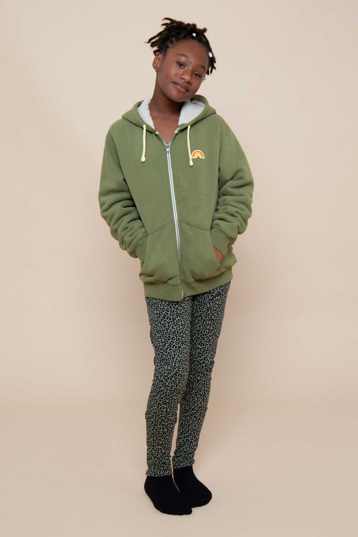 Hoodie Sherpa Mini Robin RAINBOW