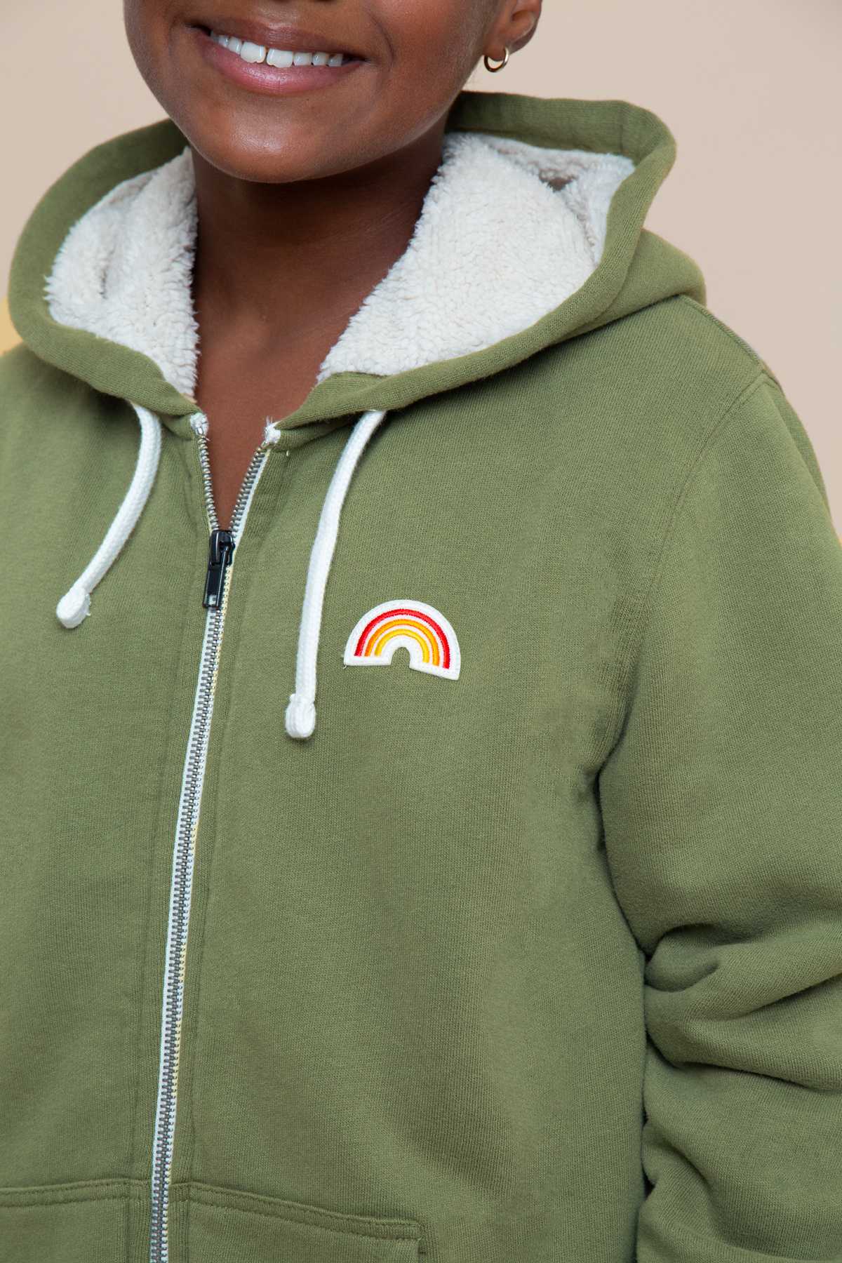 Hoodie Sherpa Mini Robin RAINBOW