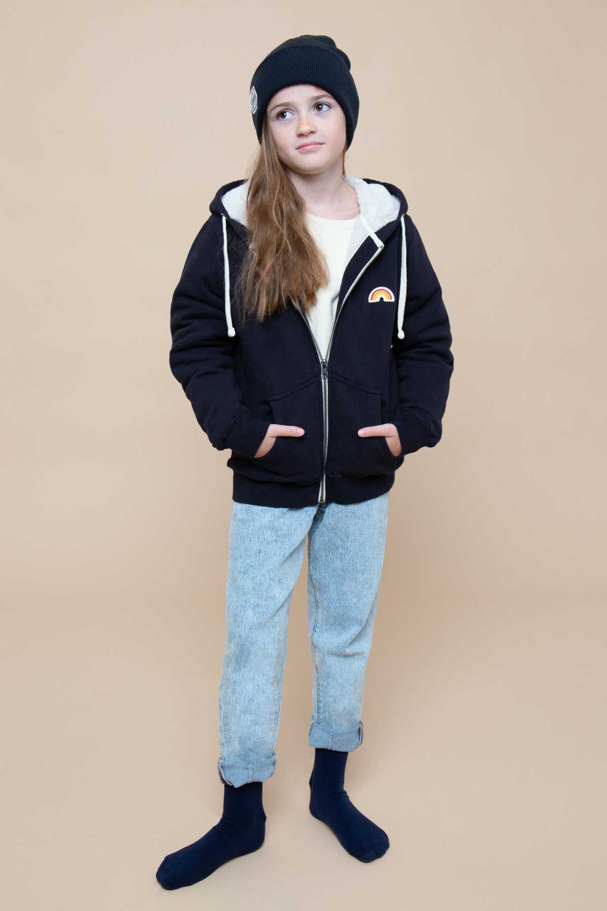 Hoodie Sherpa Mini Robin RAINBOW