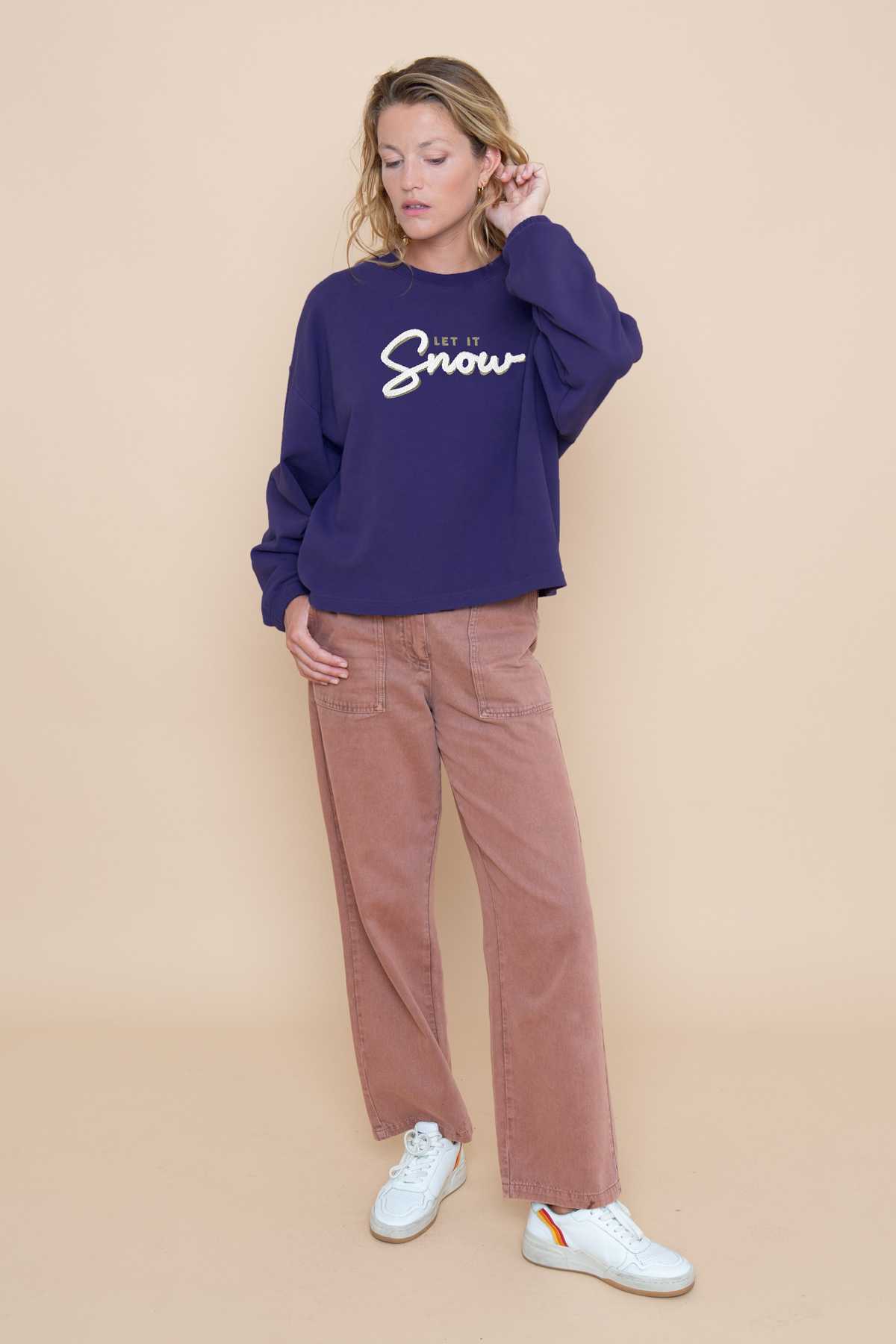 Sweatricotin Nora Warmy LET IT SNOW