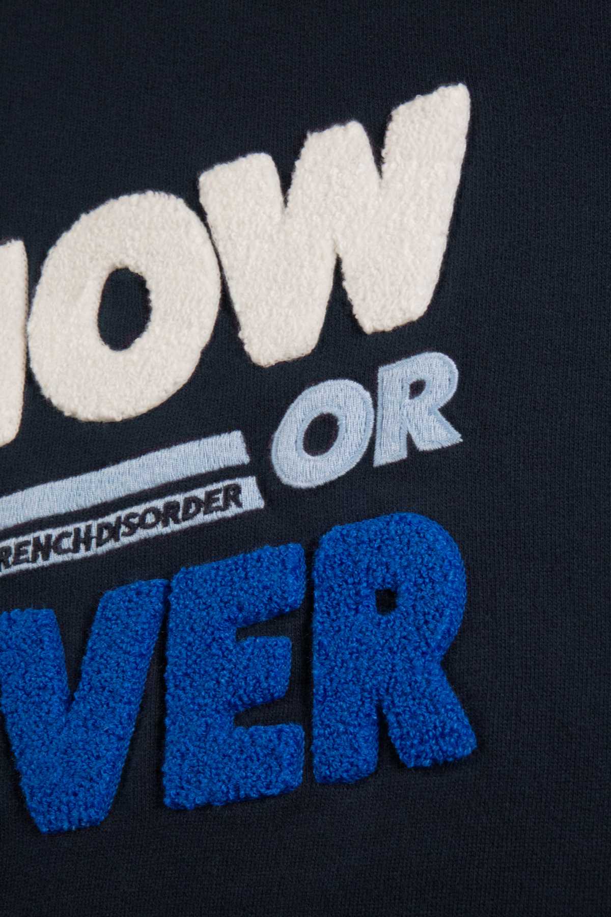 Sweat Clyde Warmy Embroidery SNOW OR NEVER