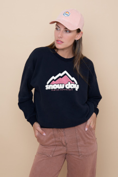 SNOW DAY Embroidery Sweatshirt Rosie