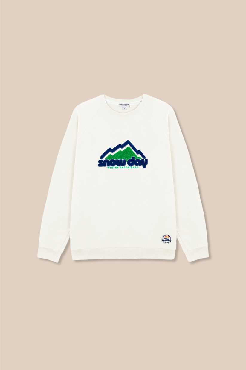 Sweat Clyde SNOW DAY Broderie