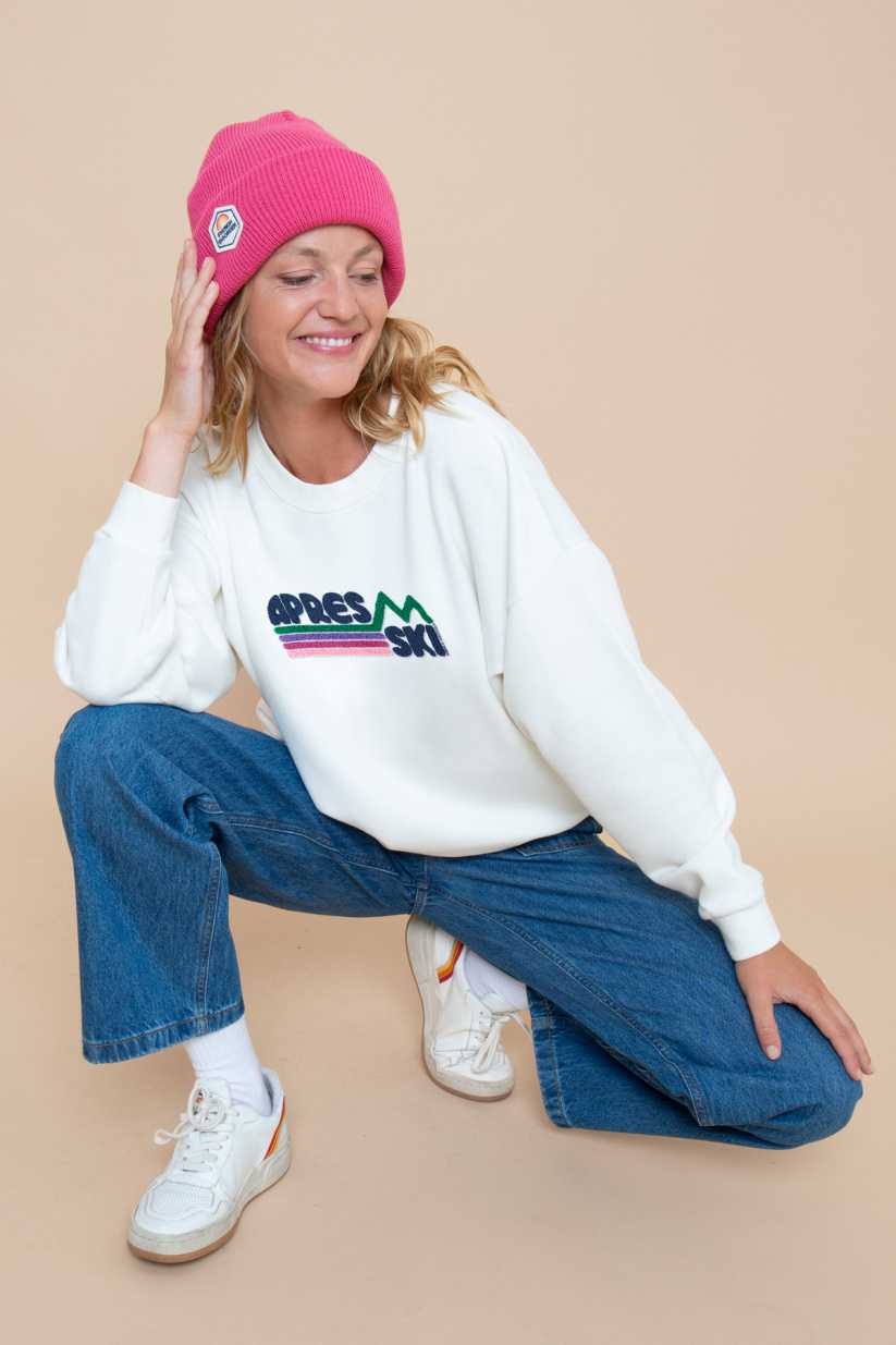 APRES SKI Embroidery Sweatshirt Rosie