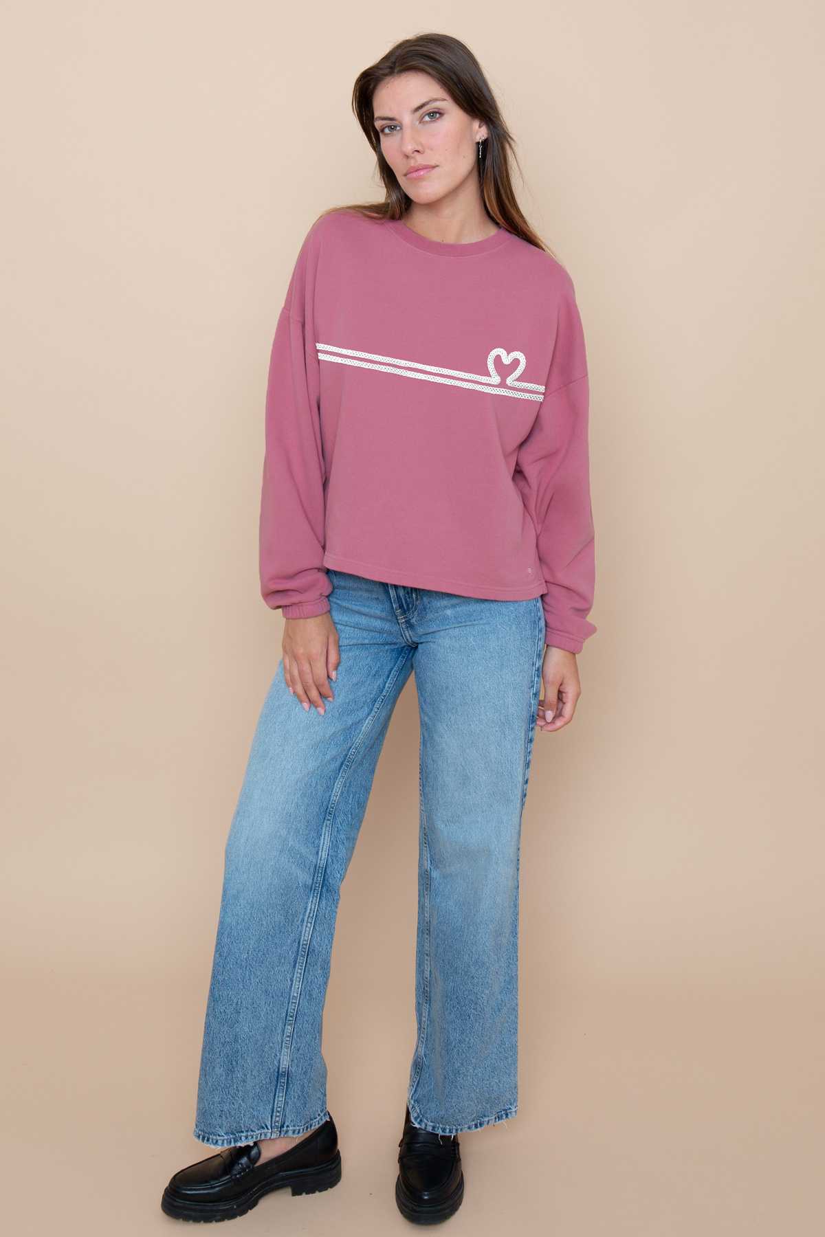 Sweat Nora HEART (tricotin)