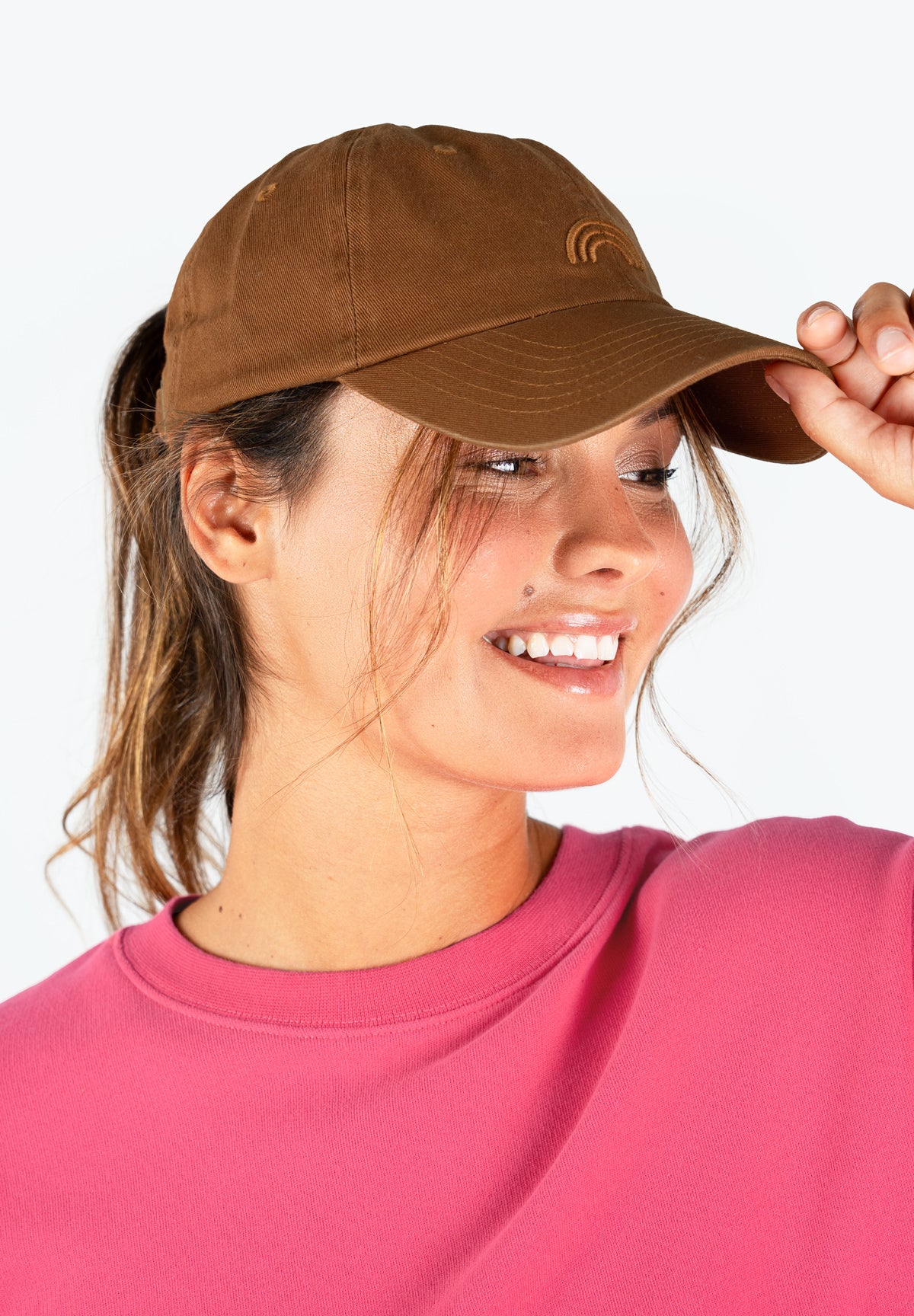 Deconstructed Caramel Baseball Cap