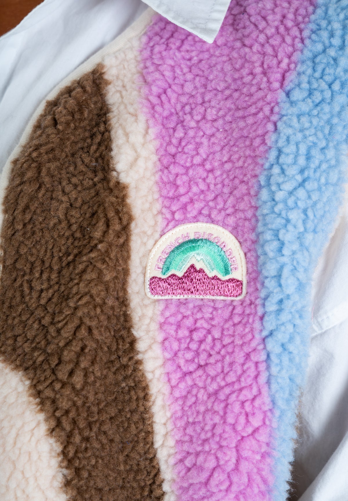 Gilet FLORA Sherpa Pink