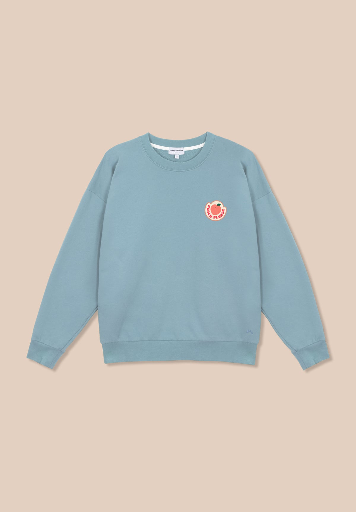 Sweat Rosa PEACH PLEASE (Patch) Faded Denim – photo 1