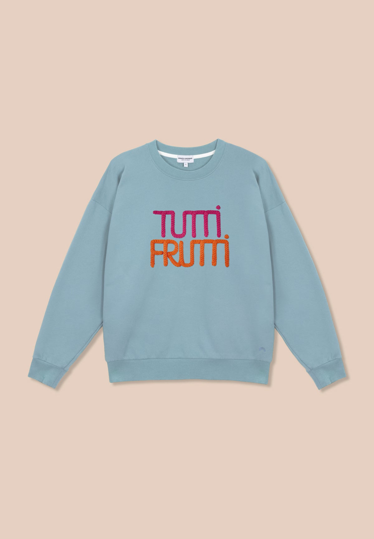 Sweatricotin Rosa TUTTI FRUTTI Faded Denim – photo 1