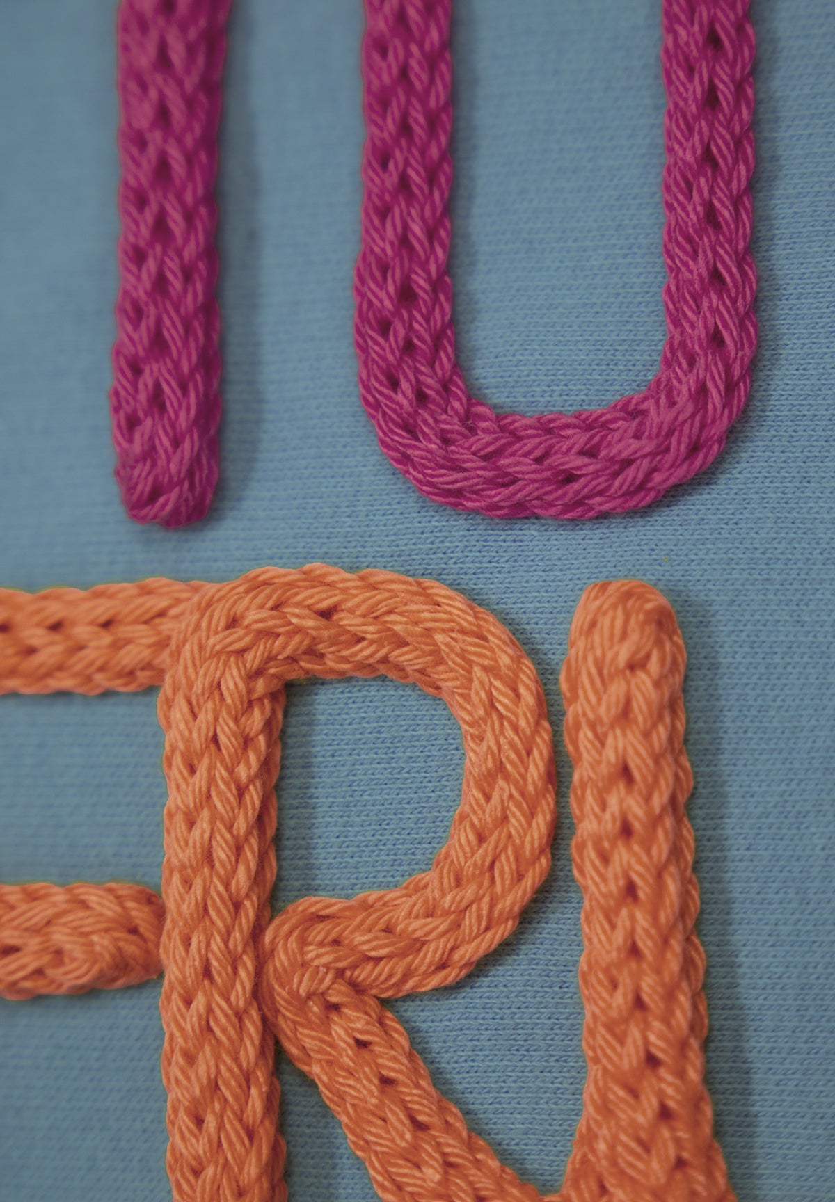 Sweatricotin Rosa TUTTI FRUTTI Faded Denim – photo 2