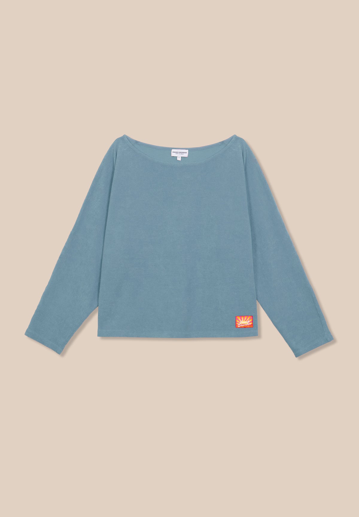 Sweat CARA Éponge Faded Denim – photo 1