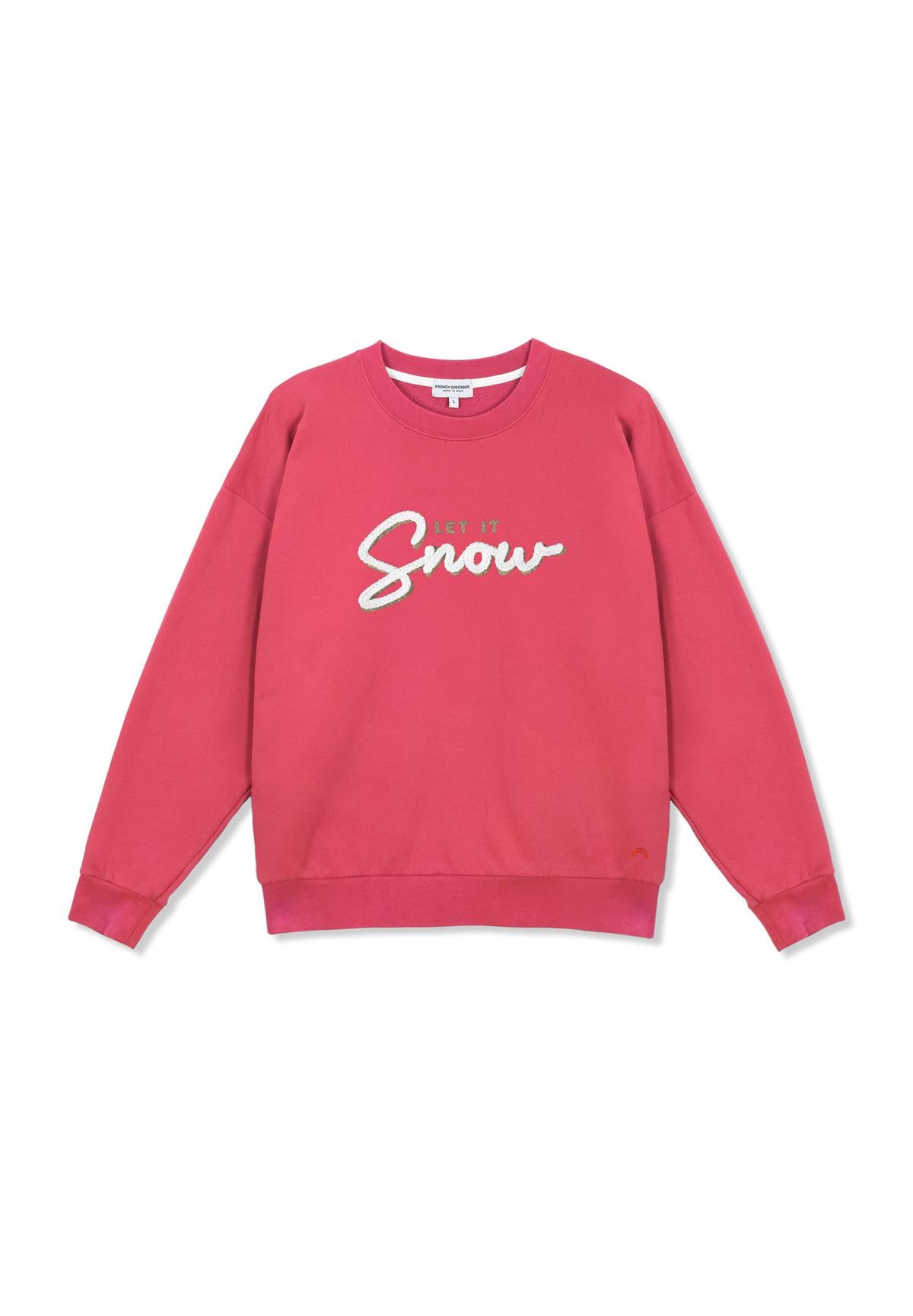 Sweatricotin Rosa LET IT SNOW Berries
