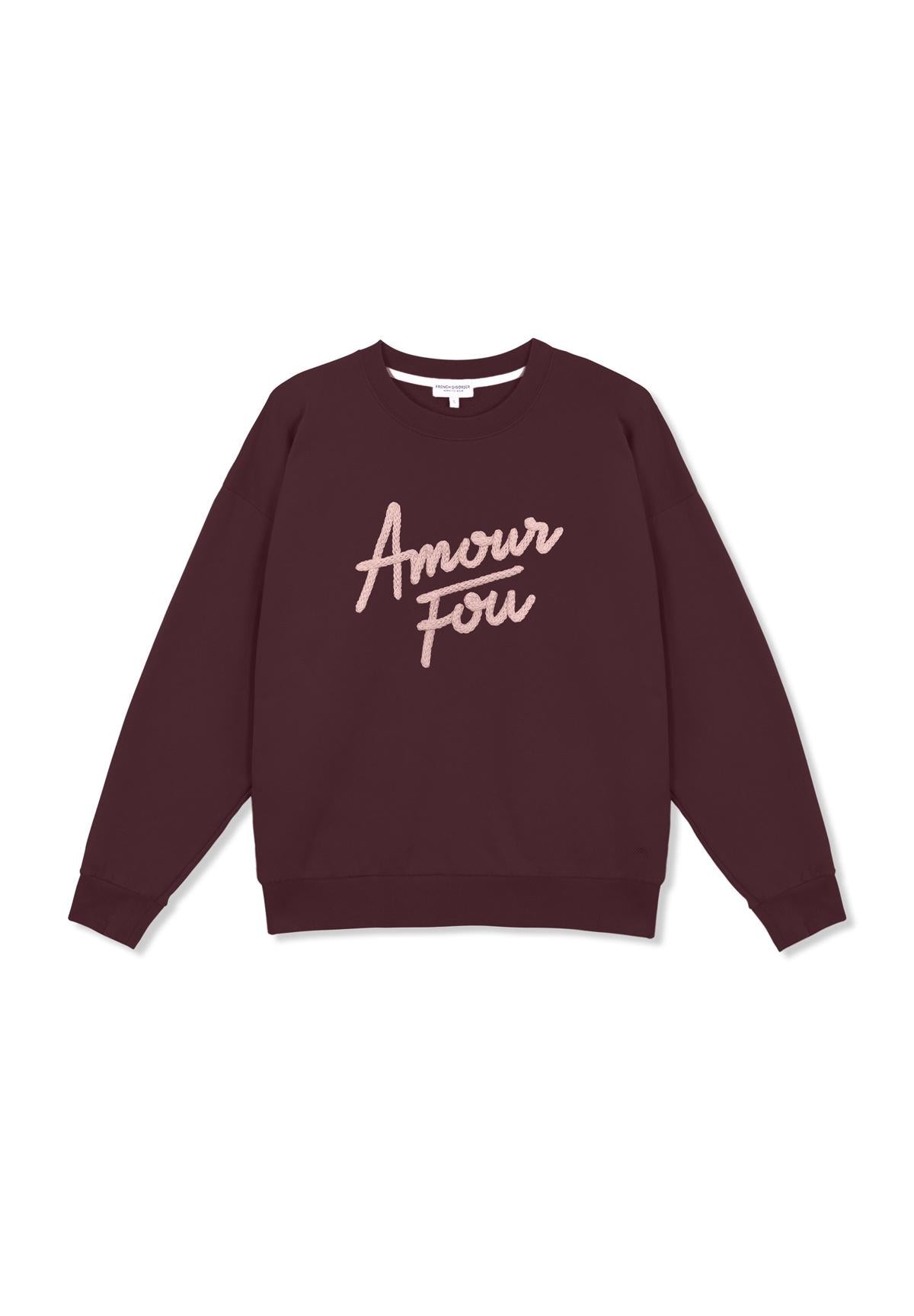 Sweatricotin Rosa AMOUR FOU Burgundy