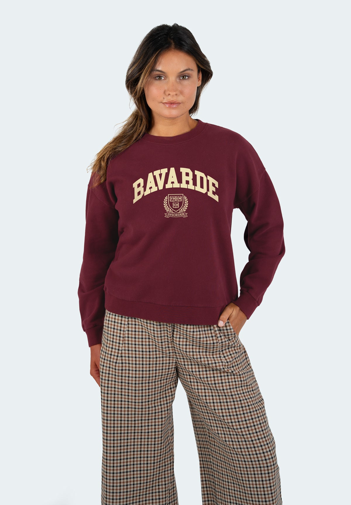 Sweat Rosa BAVARDE Burgundy