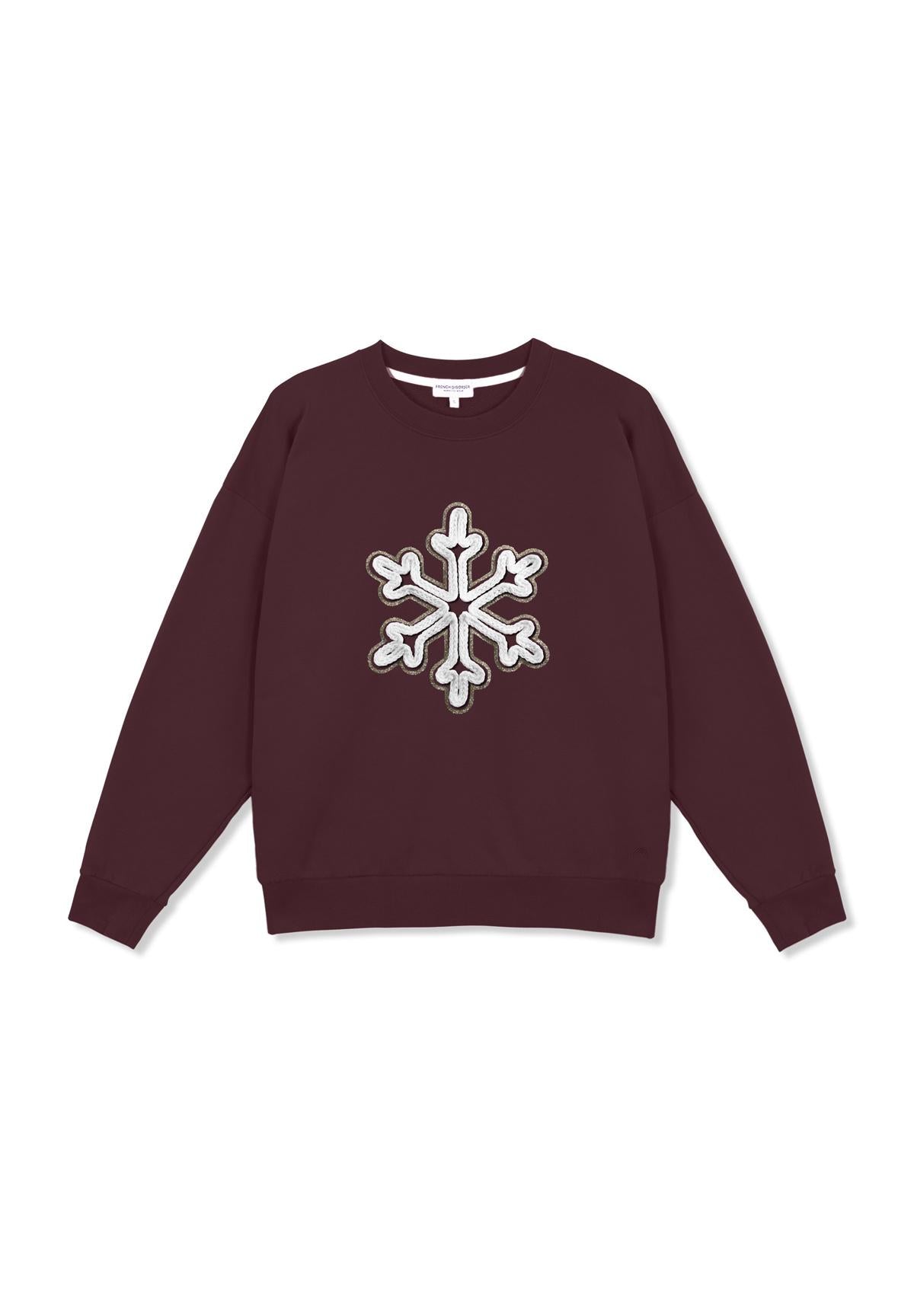 Sweatricotin Rosa FLOCON Burgundy