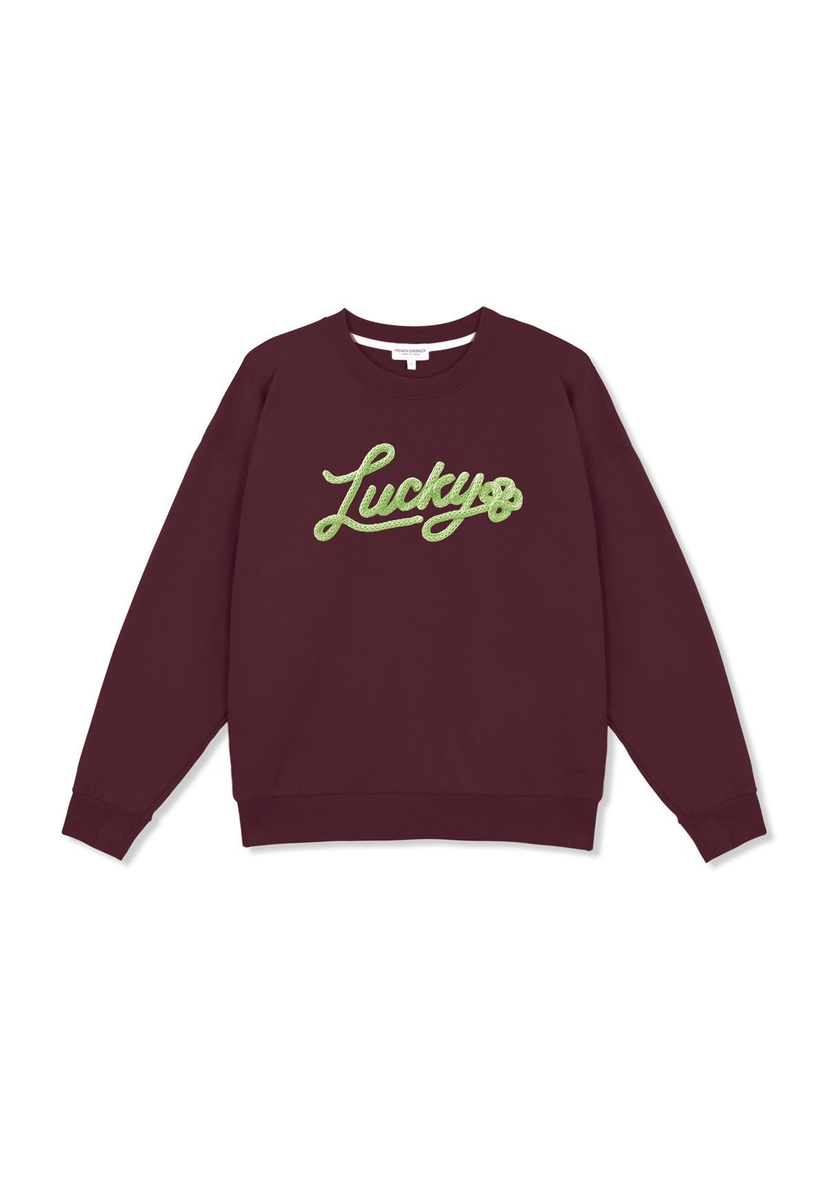 Sweatricotin Rosa LUCKY Burgundy
