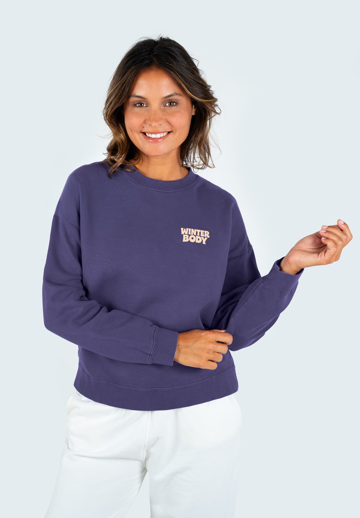 Sweat Rosa WINTER BODY Blue Violet