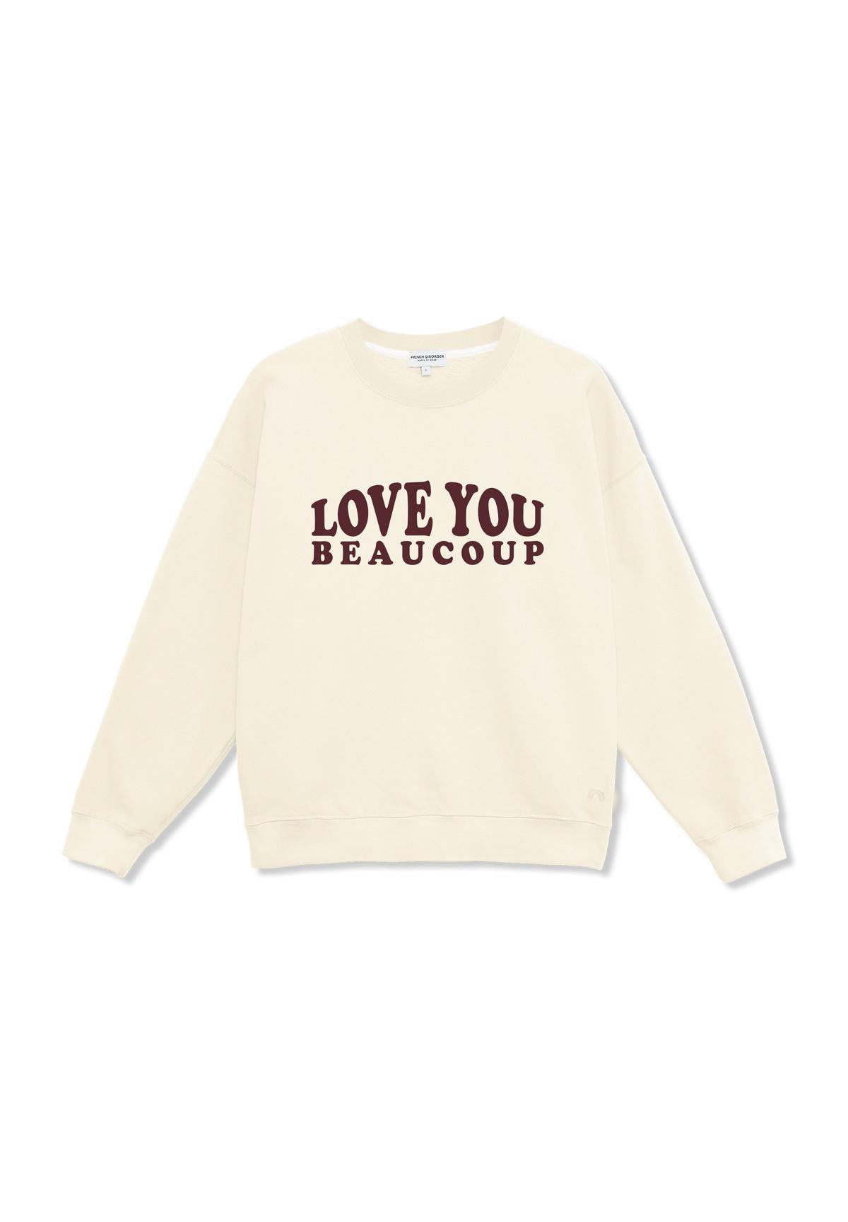 Sweatshirt Rosa LOVE YOU BEAUCOUP Coconut