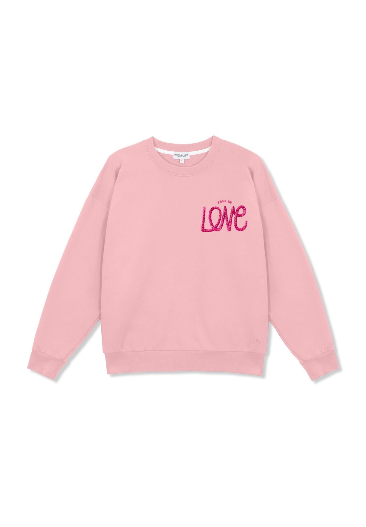 Sweatricotin Rosa FALL IN LOVE Light Pink