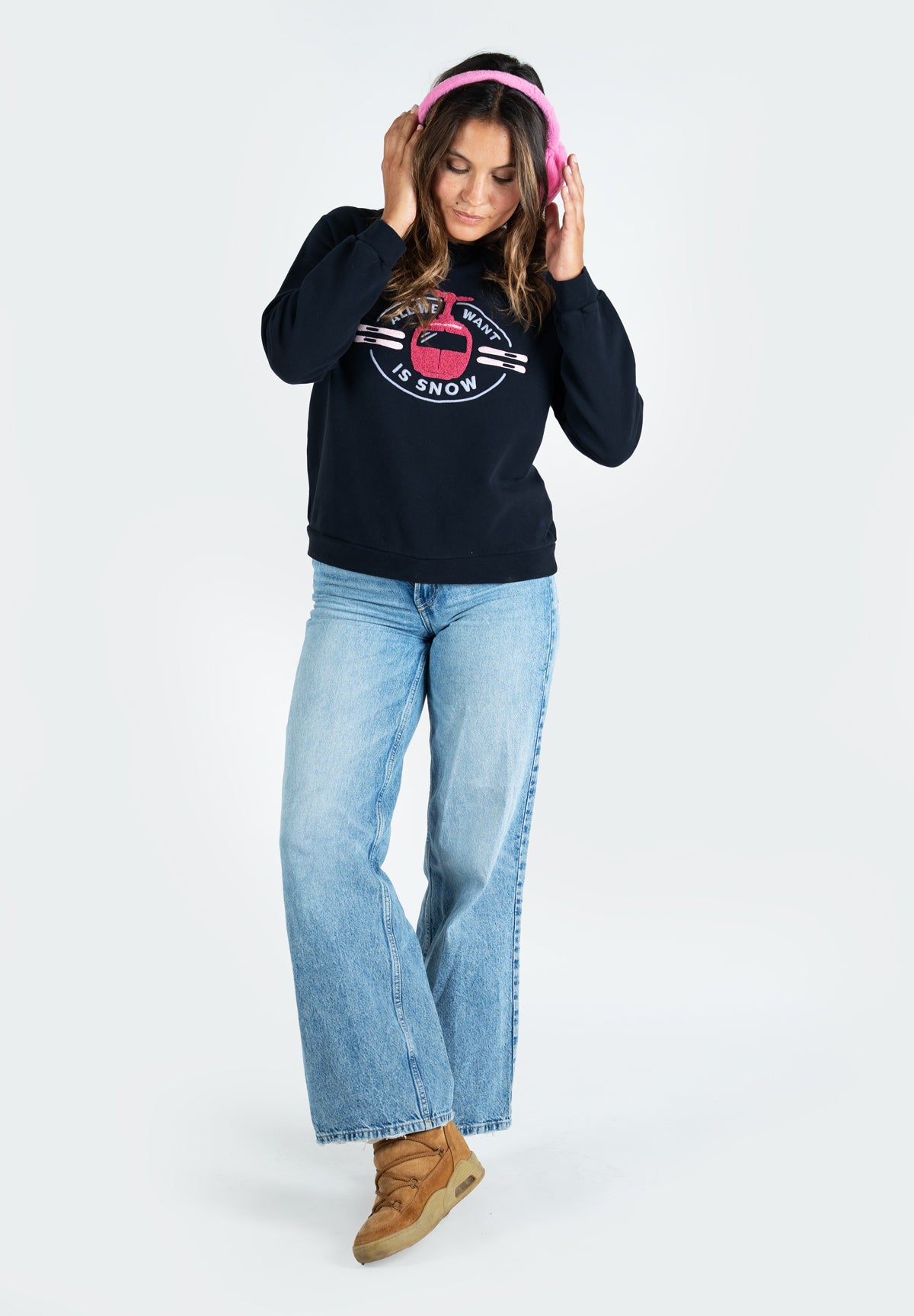 Sweatshirt Pam ALL WE WANT Navy