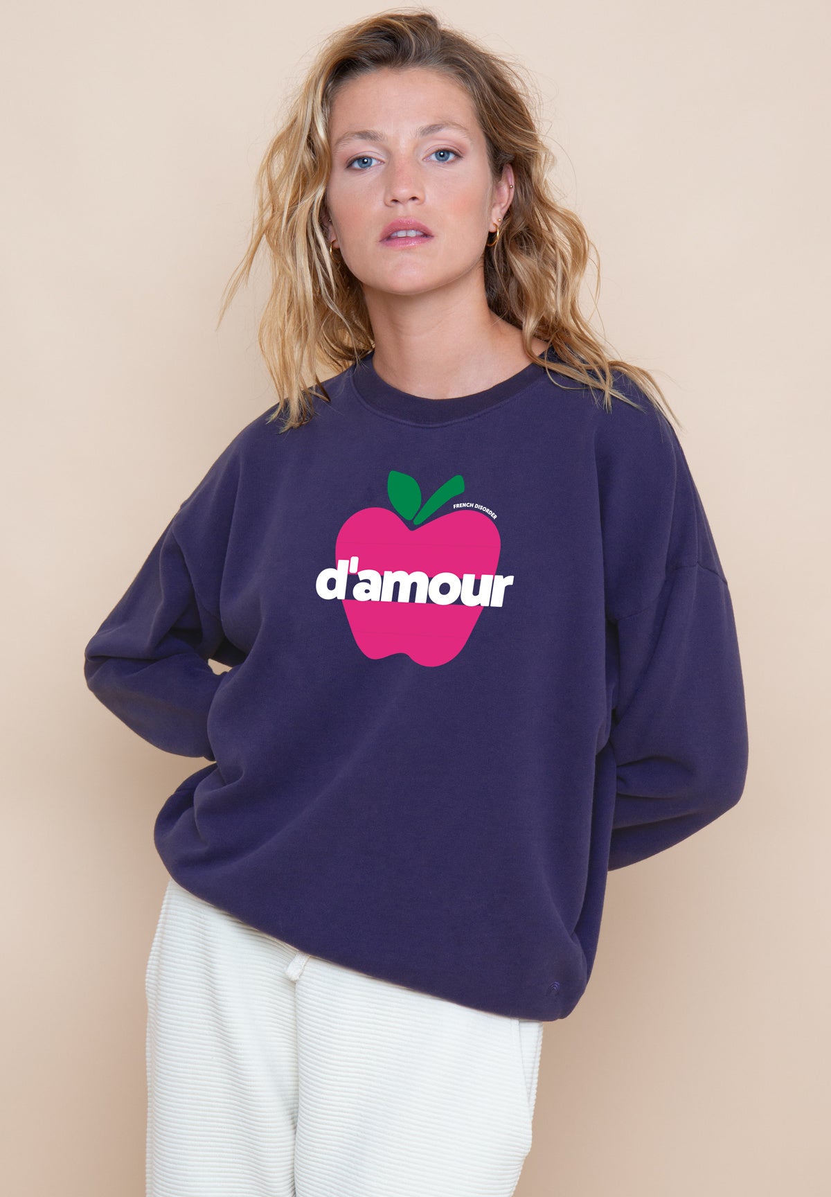 Sweat Rosie POMME D'AMOUR Blue Violet – photo 1