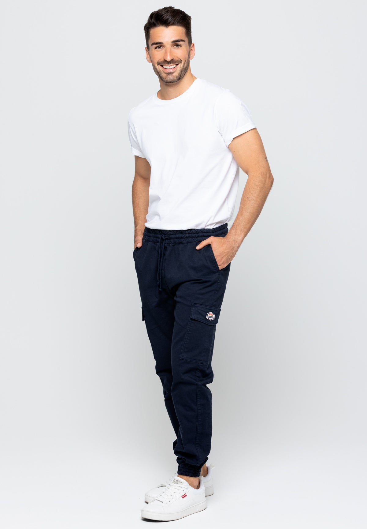 Pantalon Cargo LEO Navy – photo 1