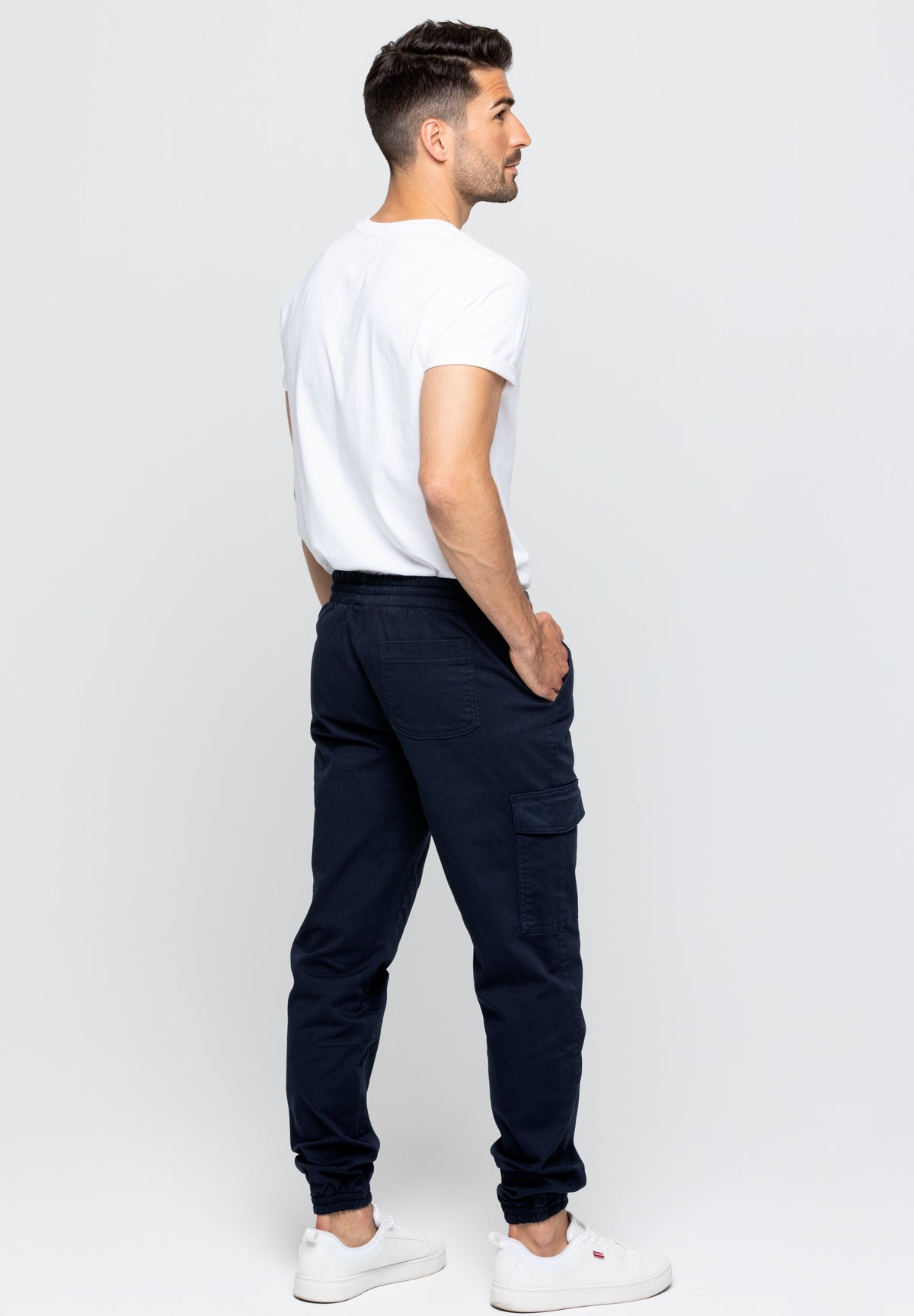 Pantalon Cargo LEO Navy – photo 3