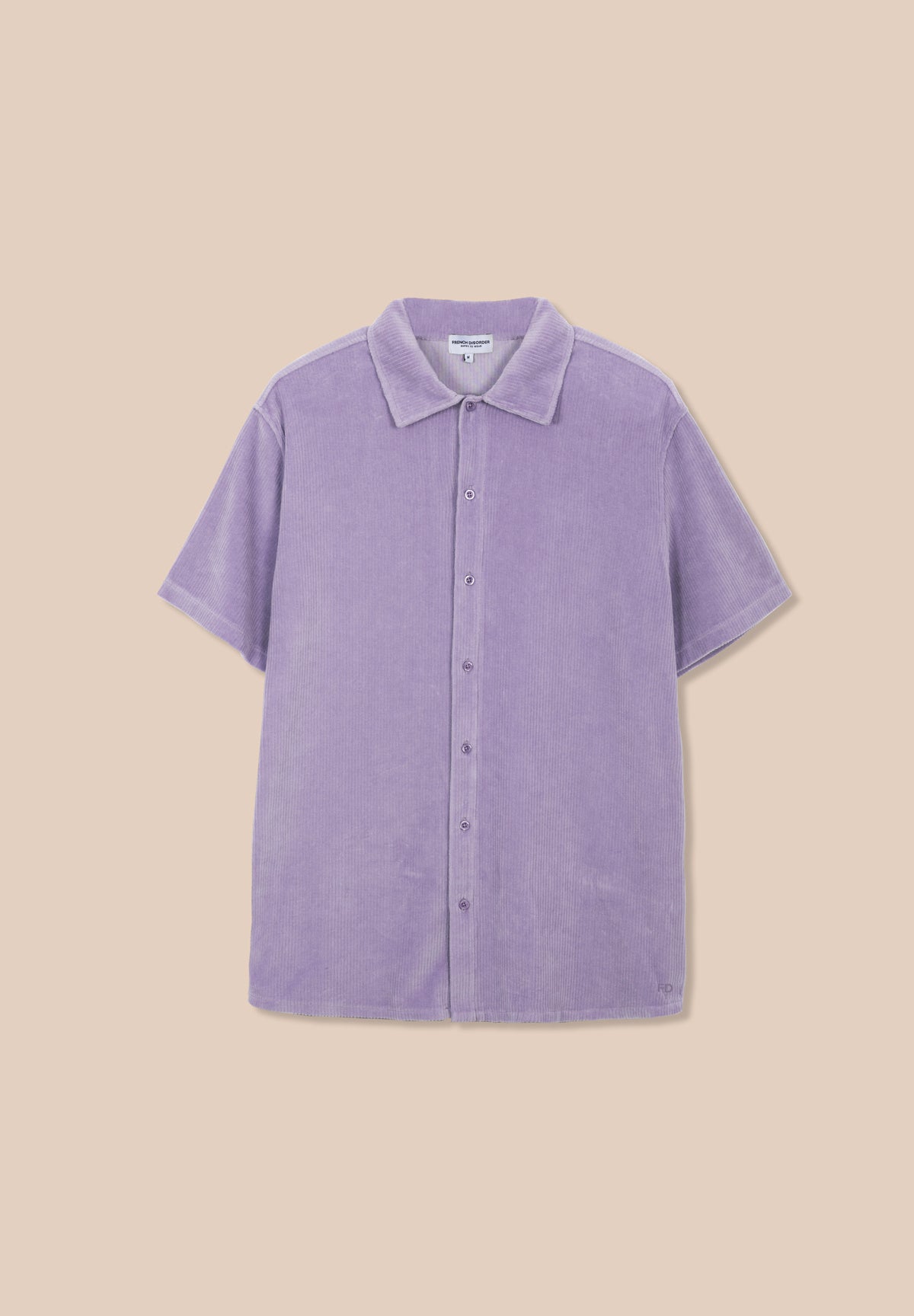 Surchemise KEANU Côtelé Lilac – photo 2