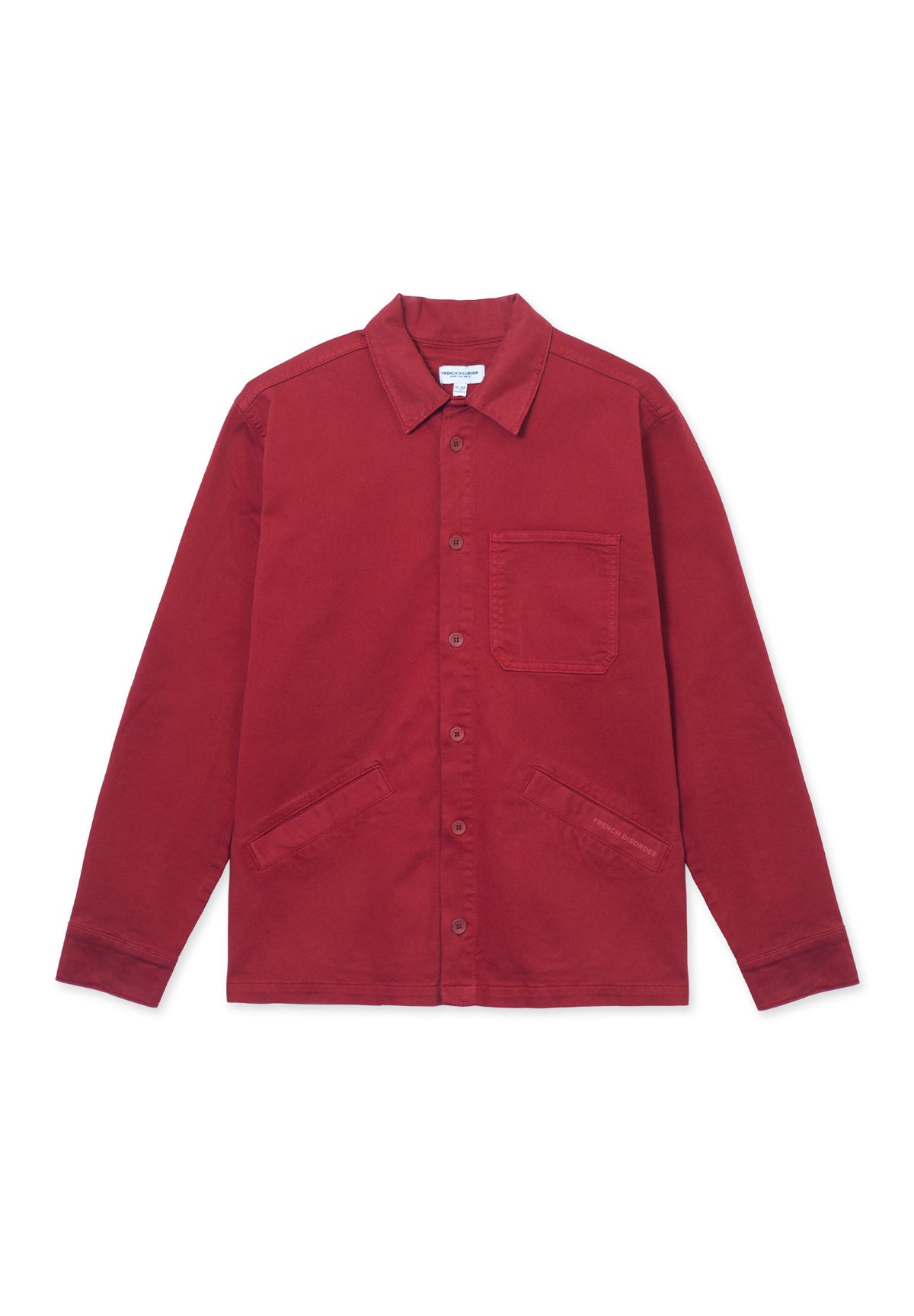 STEPH Twill Burgundy Overshirt