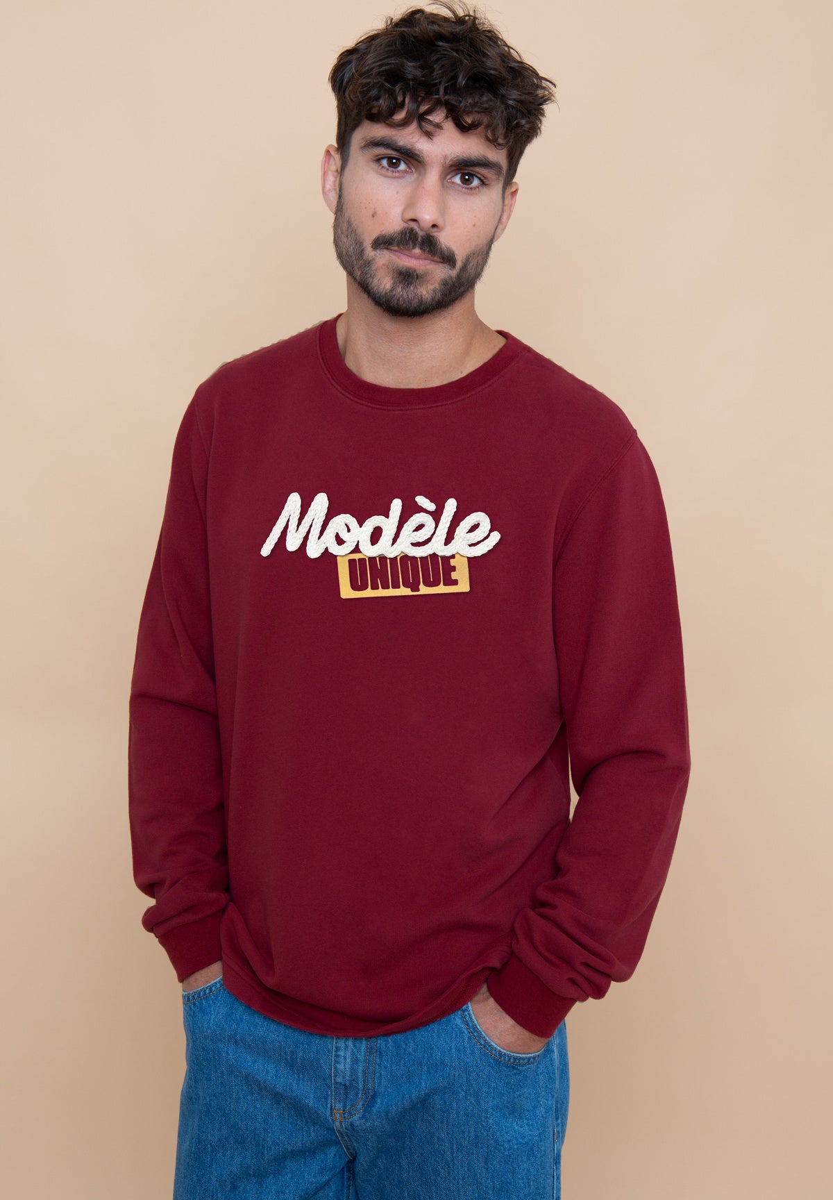 Sweatricotin Lenny MODELE UNIQUE Burgundy – photo 1