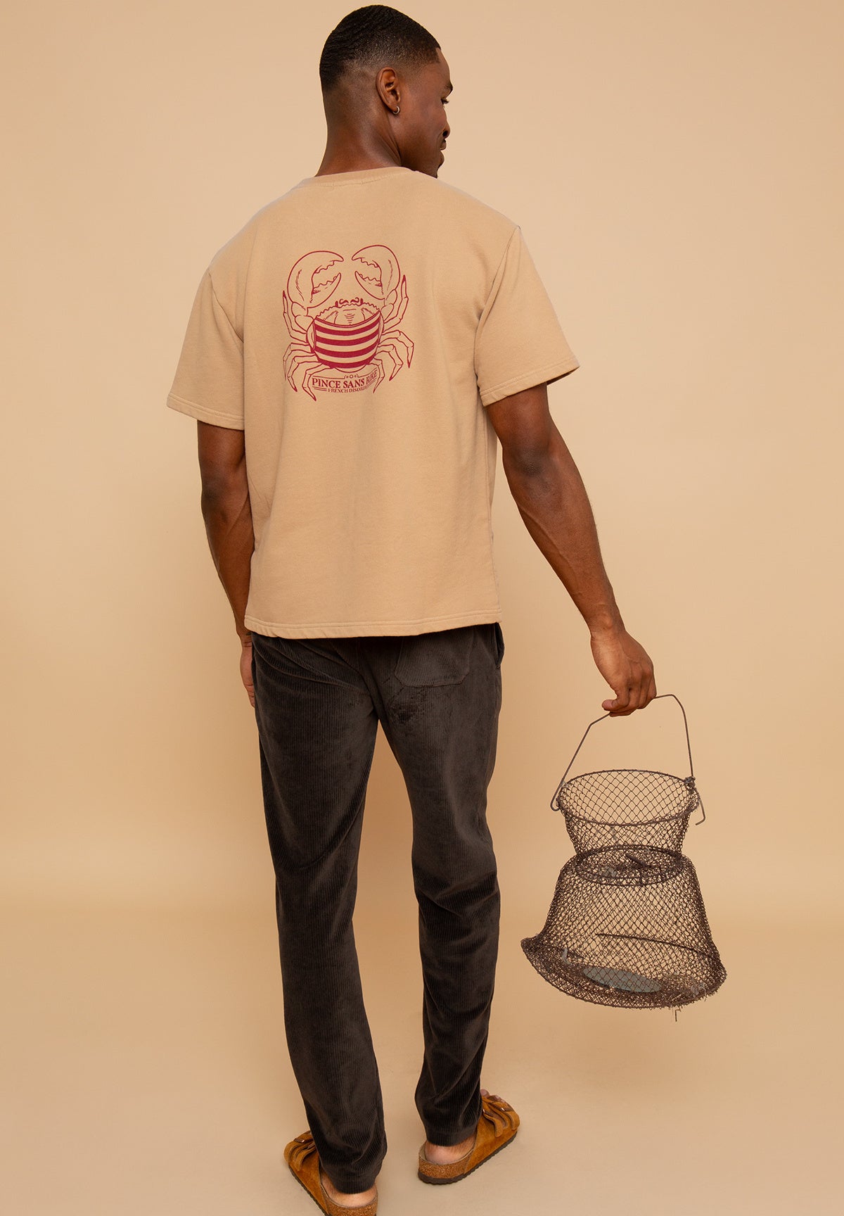 Sweat Martin PINCE SANS RIRE Taupe – photo 3