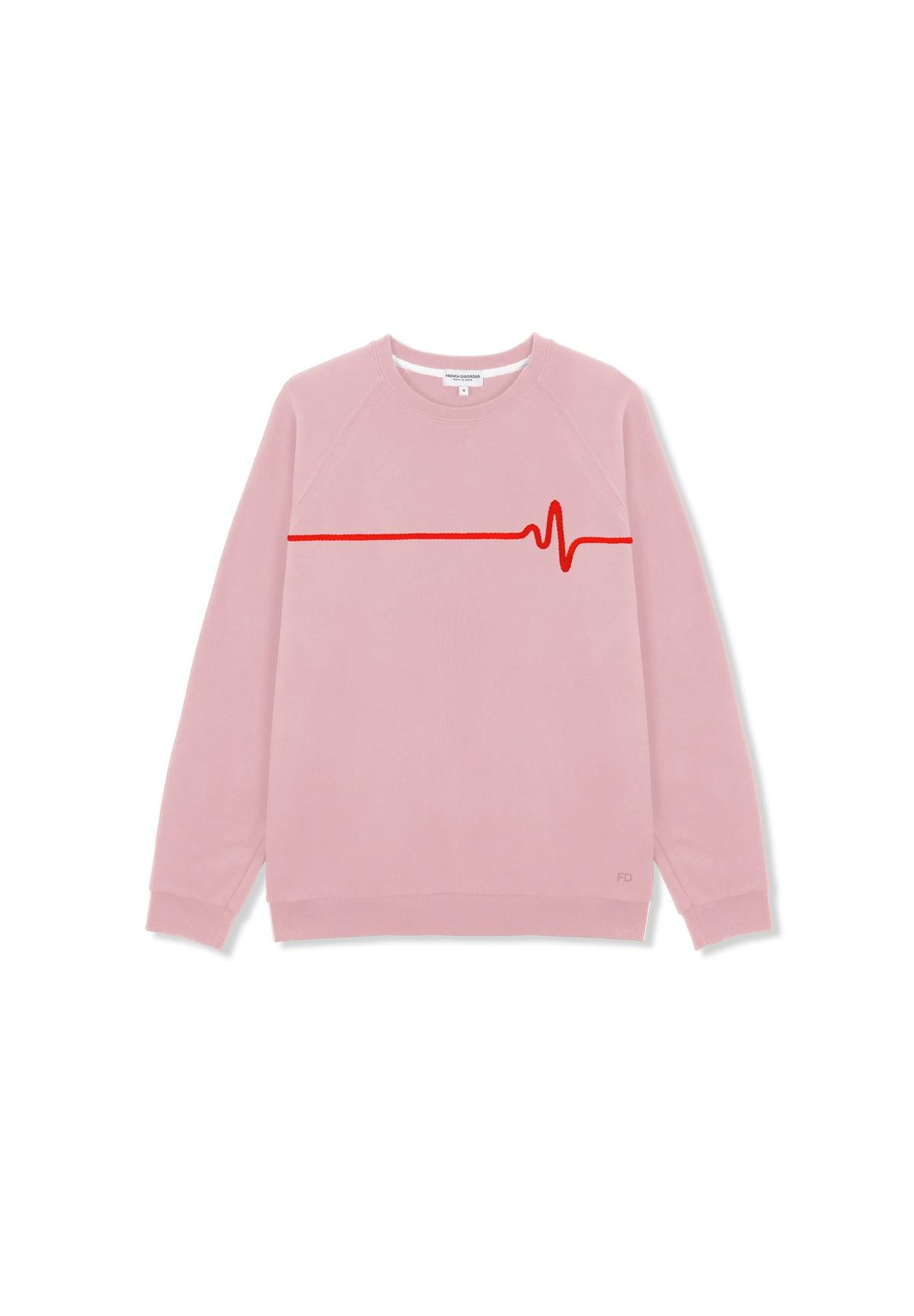 Sweatricotin Clyde HEARTBEAT Light Pink
