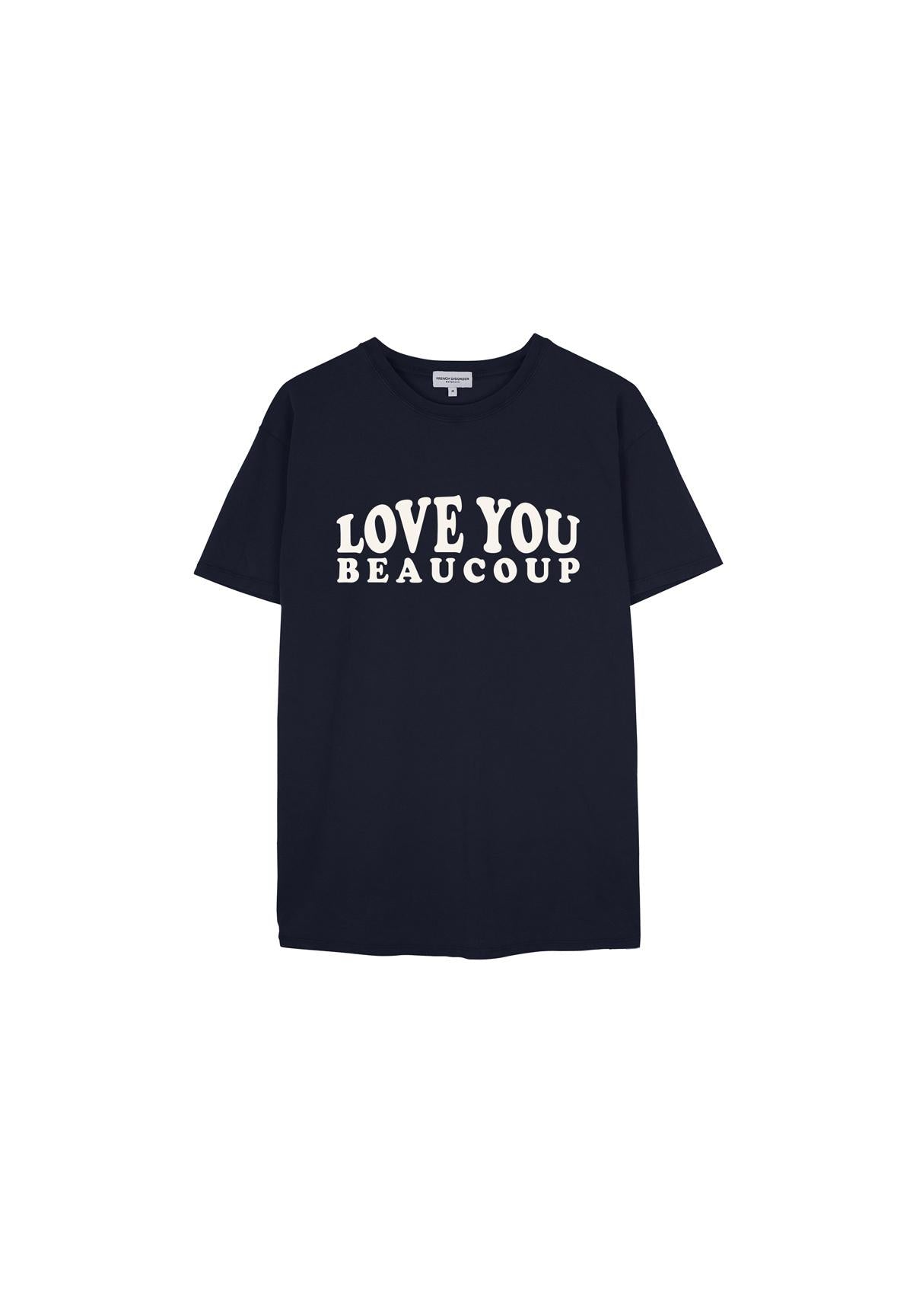 T-shirt Sam LOVE YOU BEAUCOUP Navy