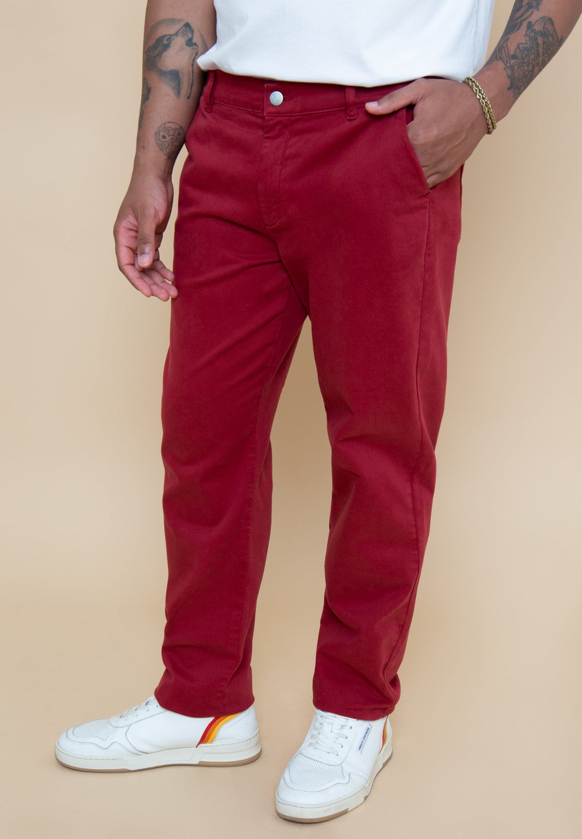 Pantalon LOUIS Twill Burgundy