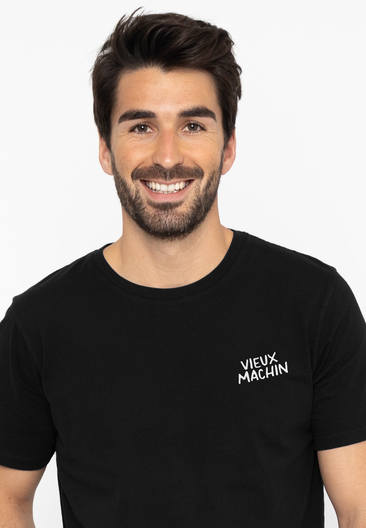 T-shirt Alex VIEUX MACHIN (Broderie) Black – photo 1