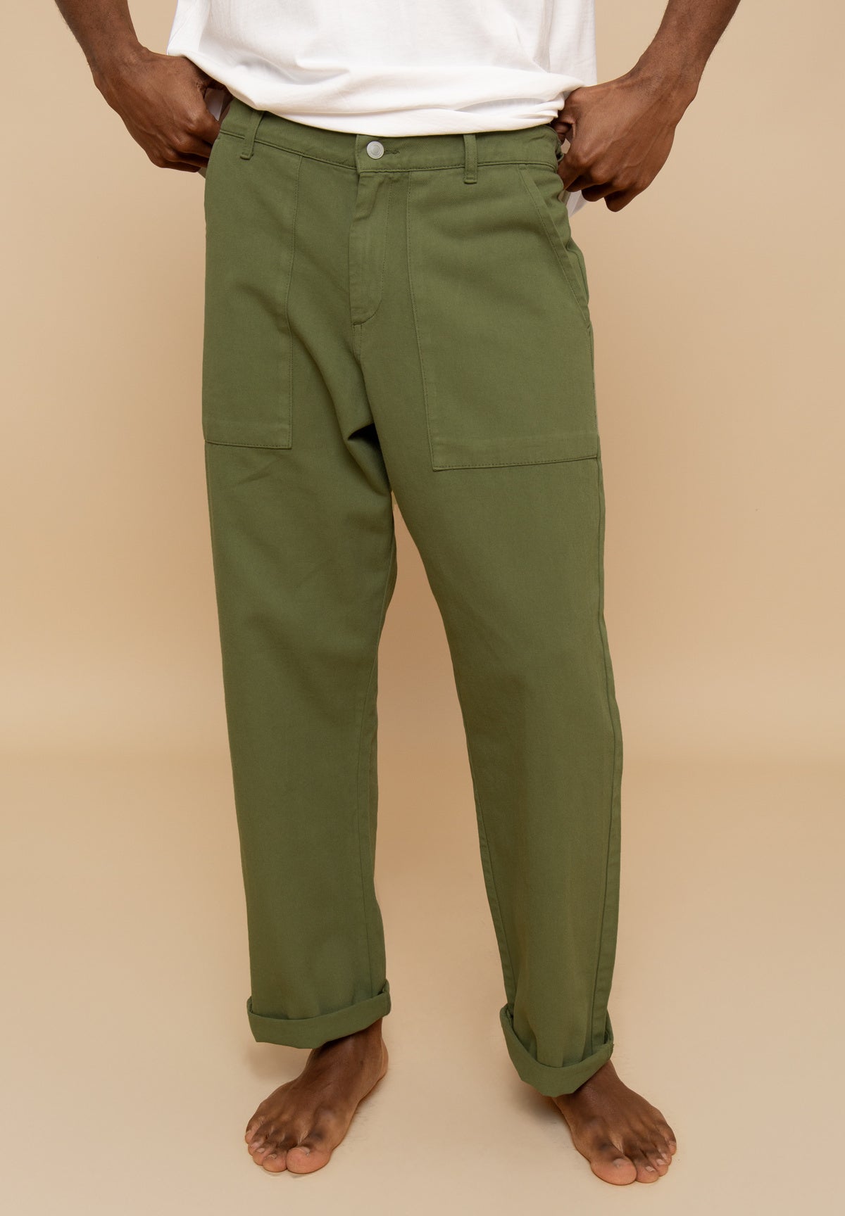 Trousers ISAAC Twill Khaki
